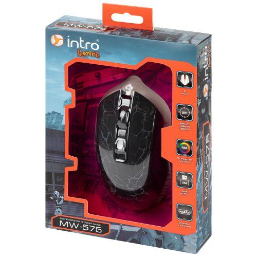 Мышь MW575 беспроводная игровая 800-1600dpi черн. Intro Б0056137