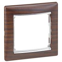 Рамка 1-м Valena темн. дерево/сер. штрих (DIY-упак.) IEK 696730