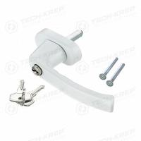 Ручка оконная Vic с замком штифт 35мм метал. бел. (уп.1шт) Tech-Krep/Zitar 142792