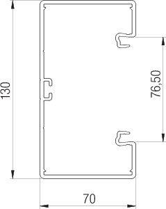 Кабель-канал 130х70 L2000 пластик GK70130RW бел. OBO 6274500