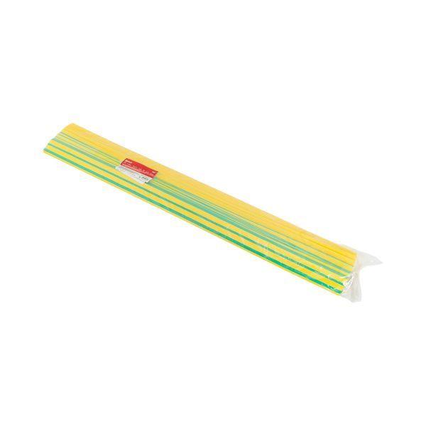 Трубка термоусадочная ТУТ нг 30/15 желт./зел. 1м (уп.25м) PROxima EKF tut-30-yg-1m