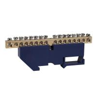 Шина нулевая с изолятором OptiKit BB-D-N-DIN-16-6х9 син. КЭАЗ 277844