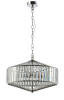 Подвесная люстра Crystal Lux FIESTA SP5 CHROME/TRANSPARENTE