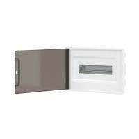 Щиток встраиваемый FRAME 12мод с тонированной дверцей с 2 шинами PEN на 6 и 8 отверст. бел. DKC F12B1WD