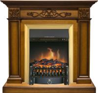 Royal Flame Каминокомплект Verona - Дуб антик с очагом Fobos FX Brass