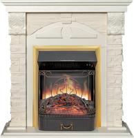 Royal Flame Каминокомплект Dublin (Разборный) - Слоновая кость с очагом Majestic FX Brass