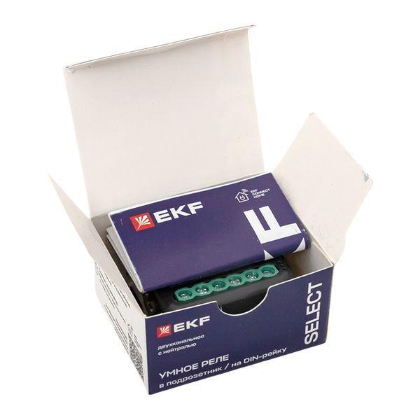 Реле умное в подрозетник 2-канальное Zigbee Connect Select с нейтралью EKF ssh-2g-zb