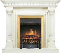 Royal Flame Каминокомплект Dallas - Слоновая кость с патиной с очагом Fobos FX Brass