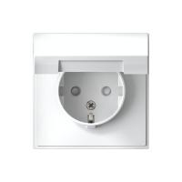 Розетка ArtGallery 16А IP20 с заземл. защ. шторки с крышкой механизм бел. SE GAL000146