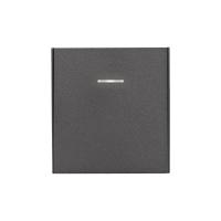 Выключатель STRONG 1 кл перекрестный (переключатель) с подсветкой 10А с/у графит KRANZ