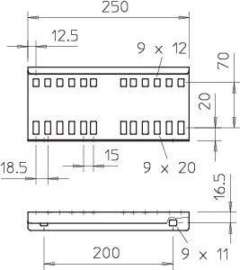 Соединитель продольный H110 LVG 110 FS OBO 6216545