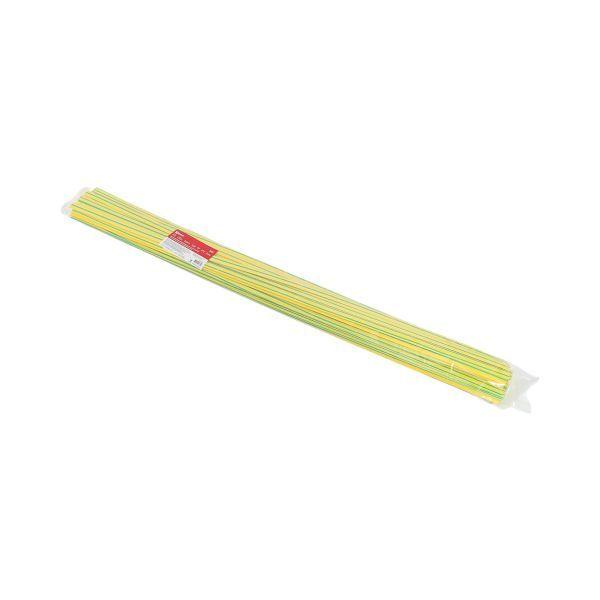 Трубка термоусадочная ТУТ нг 10/5 желт./зел. 1м (уп.50м) PROxima EKF tut-10-yg-1m