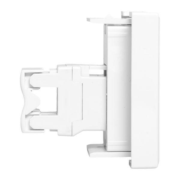 Розетка RJ45 категории 6 (ширина 2 модуля) EKF E2MK016-135-10