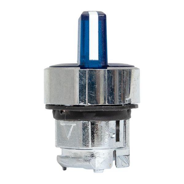 Механизм переключателя исполнительный ХB4 син. на 2 положения возвратный без фиксации с подсветкой с короткой ручкой IP65 EKF XB4BD2L-B-65