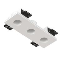 QUASAR 40 TRIO Встраиваемый потолочный гипсовый светильник