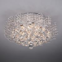 Накладная люстра Eurosvet 16017/9 белый с серебром Strotskis