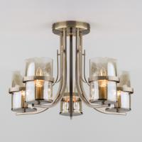 Люстра на штанге Eurosvet 60085/5 античная бронза