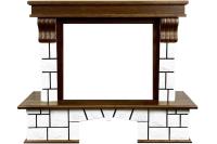 Royal Flame Портал Royal Flame Porto (Разборный) - Орех/Белый камень