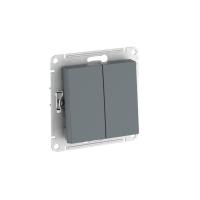 Переключатель 2-кл. AtlasDesign (сх. 6/2) 10AX быстрозажим. клем. механизм грифель SE ATN000765S