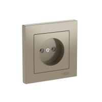 Розетка AtlasDesign 16А без заземл. быстрозажим. клем. в сборе шампань SE ATN000540S