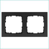 Рамка 2-м G-Classic антрацит Jasmart G1002B
