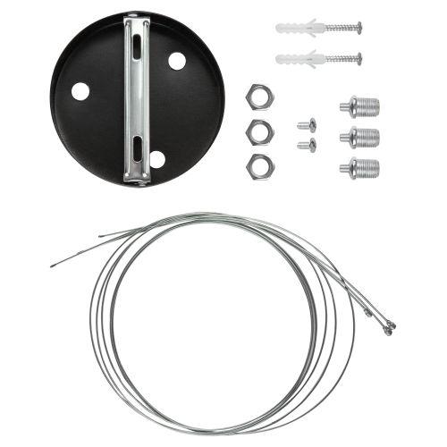 Светильник светодиодный Geometria Ring SPO-134-B-40K-056 56Вт 4000К IP40 800х800х80мм подвесной драйвер внутри черн. Эра Б0058905