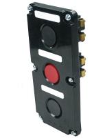 Пост управления ПКЕ 122-3 У2 10А 660В 3 элемента черн. и красн. цилиндр в нишу IP54 Электротехник ET519062