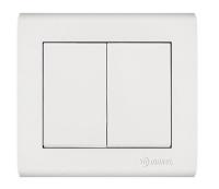 Выключатель 2-кл. Manolya бел. Makel 41001003