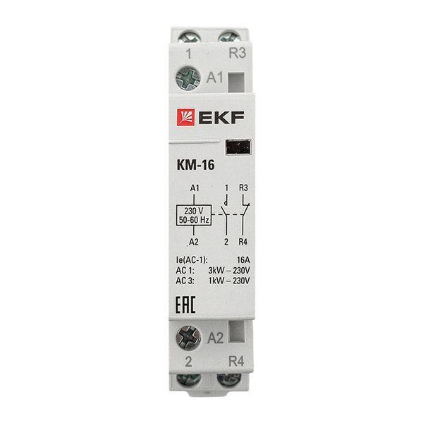 Контактор модульный КМ 16А NО+NC (1 мод.) EKF km-1-16-11