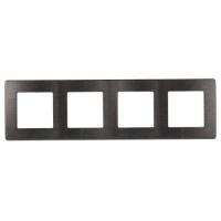 Рамка 4-м 12-5104-12 сатин графит Эра Б0052535