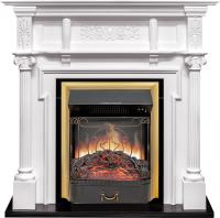 Royal Flame Каминокомплект Oxford - Белый с очагом Majestic FX Brass