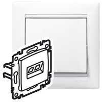 Розетка компьютерная 1-м СП Valena RJ45 UTP механизм бел. (DIY-упак.) IEK 694286