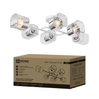 Светильник AURA TESO-6E27ST-WH 6хE27потолочн. поворотн.; плафоны прозр./корпус бел. IN HOME 4690612063584