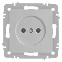 Розетка 1-м СП Accent 6-201-03 16А IP20 250В 2P алюм. Intro Б0063661