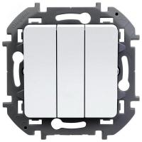 Выключатель 3-кл. Inspiria 10АХ 250В винтов. зажимы бел. IEK 673540