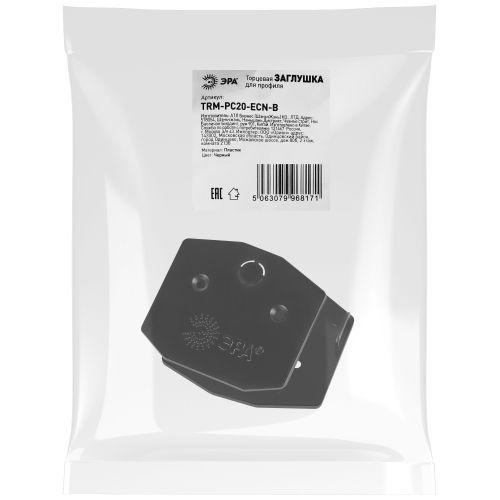 Комплект торцевых заглушек TRM-PC20-ECN-B для встраив. в натяжной потолок магнитн. шинопровода TRM-PC20 NOVA 48В Эра Б0063941
