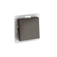 Переключатель 1-кл. AtlasDesign (сх. 6а) 10AX с подсветкой быстрозажим. клем. механизм мокко SE ATN000663S