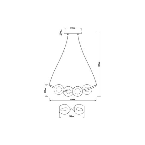 Подвесная люстра Vele Luce VL5002P41