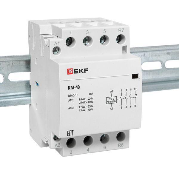 Контактор модульный КМ 40А 3NО+NC (3 мод.) EKF km-3-40-31