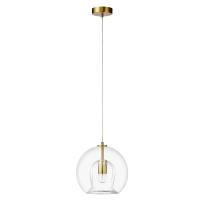 Подвесной светильник Crystal Lux LUISA SP1 BRASS/TRANSPARENT