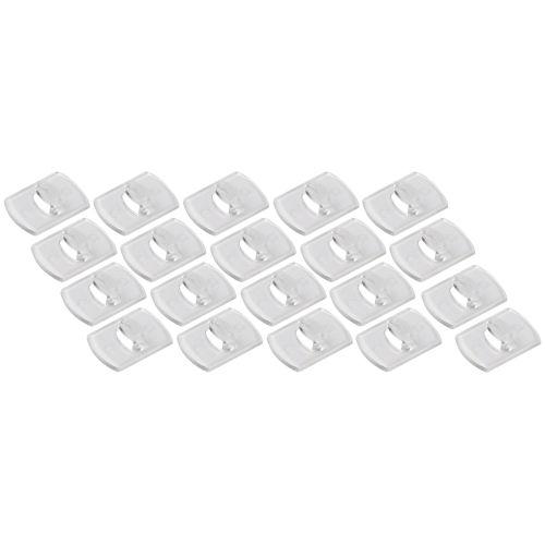 Клипса SCC-D20-T20 для гирлянд с технологией бесследного удаления 24 полоски до 200 г прозр. (уп.20шт) СИЛА Б0060138