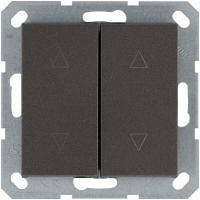 Выключатель для жалюзи 2-кл. 10А IP20 механизм мокко Jasmart G3028Z