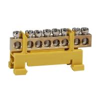 Шина нулевая тип Стойка OptiKit BB-S-PE-DIN-8-6х9 желт. КЭАЗ 277836