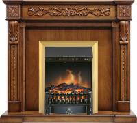 Royal Flame Каминокомплект Neapol - Дуб антик с очагом Fobos FX Brass