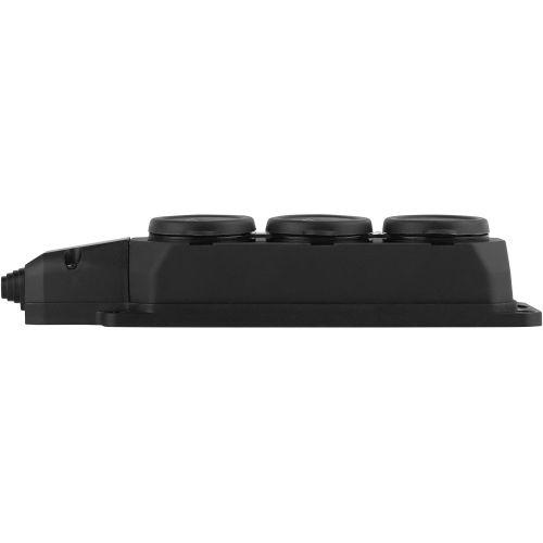 Колодка удлинителя 3-м с заземл. 16А IP44 K-3e-B-IP44 каучук черн. Эра Б0044545