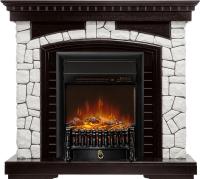 Royal Flame Каминокомплект Glasgow - Венге / Белый с очагом Fobos FX M Black RC