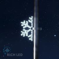 Светодиодная консоль "Снежинка 40см Белый", 0.45*0.2 м,  6Вт RL-KN-SFDL40-W