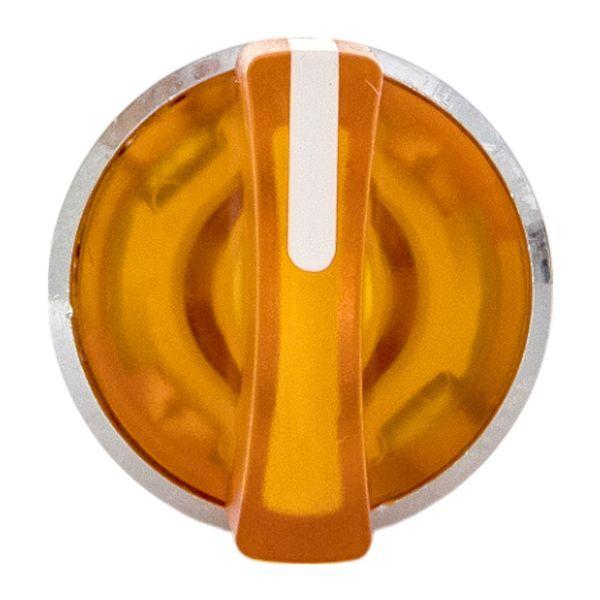 Механизм переключателя исполнительный ХB4 желт. на 3 положения возвратный без фиксации с подсветкой с короткой ручко IP65 EKF XB4BD3L-Y-65