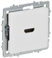 Розетка HDMI СП BRITE РHDMI-0-БрАБ механизм арктич. бел. IEK BR-H10-K91