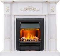 Dimplex Каминокомплект Martin - Белый дуб, патина золото с очагом Brookline Black